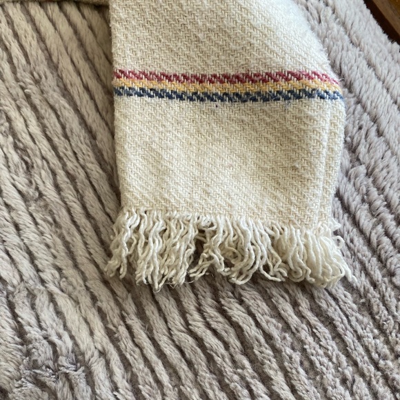 Roxy Long Sleeve Pullover Hoodie Size Small White and Colorful Stripes Hippie - Picture 7 of 7